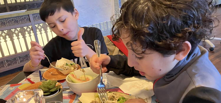 Kinderen bedenken gezond gerecht voor Lindenberg