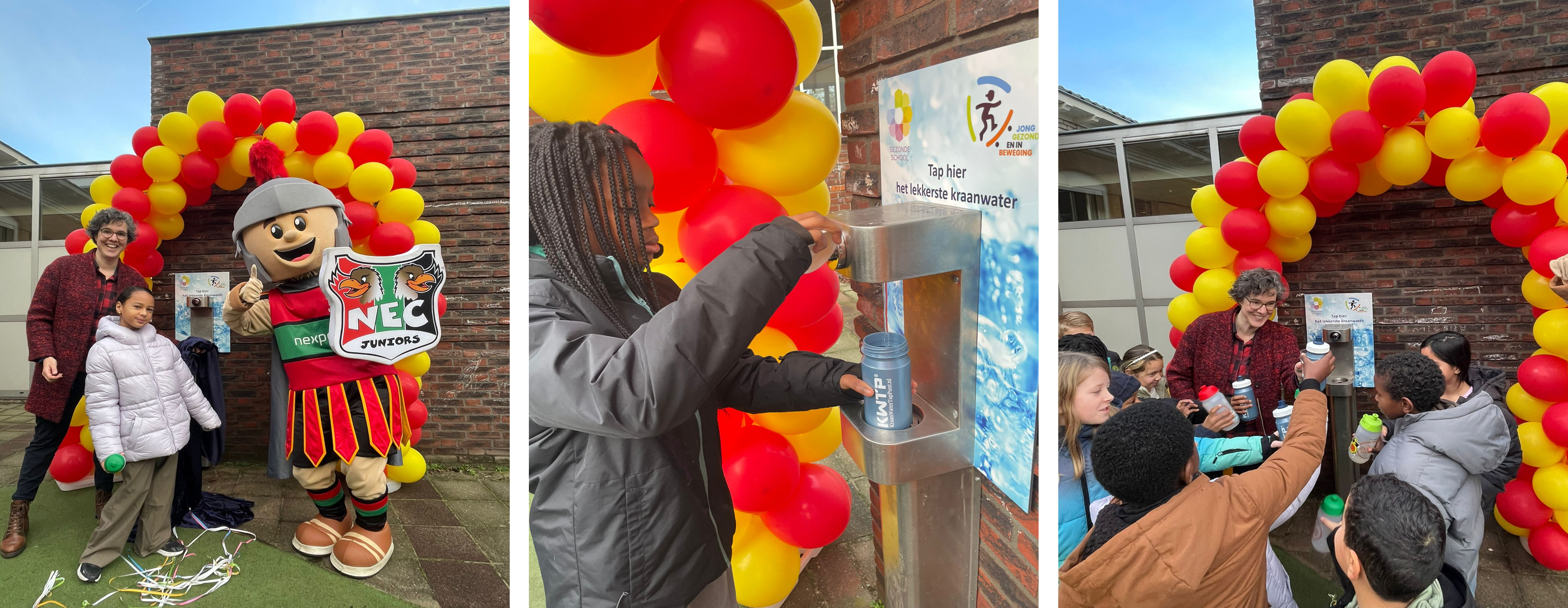 Feestelijke opening van het watertappunt