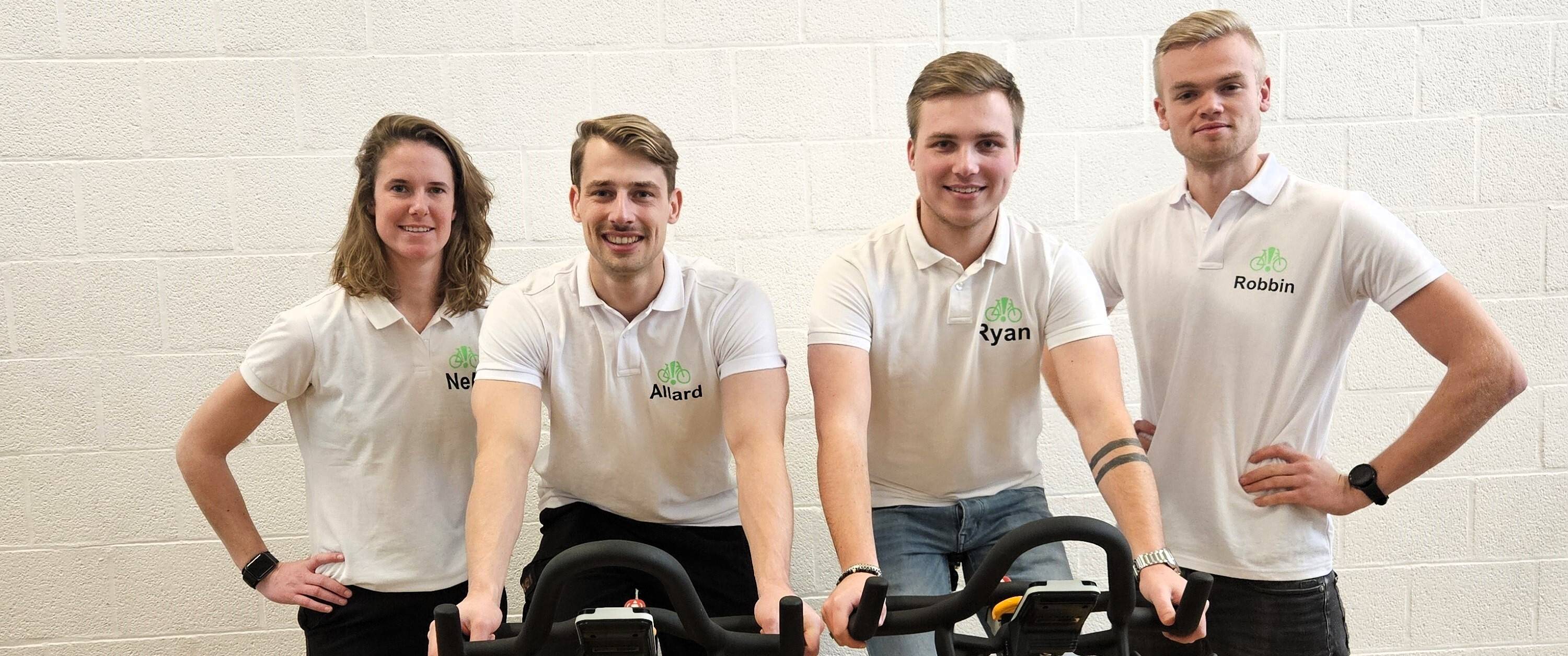 Vier studenten die dit initiatief hebben genomen