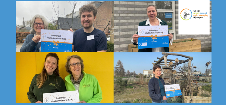 De Vitaliteitsmaand ‘In beweging voor een ander’ levert €16.000 op!